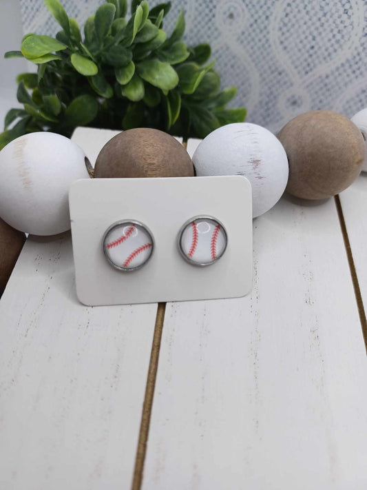 Baseball Earrings