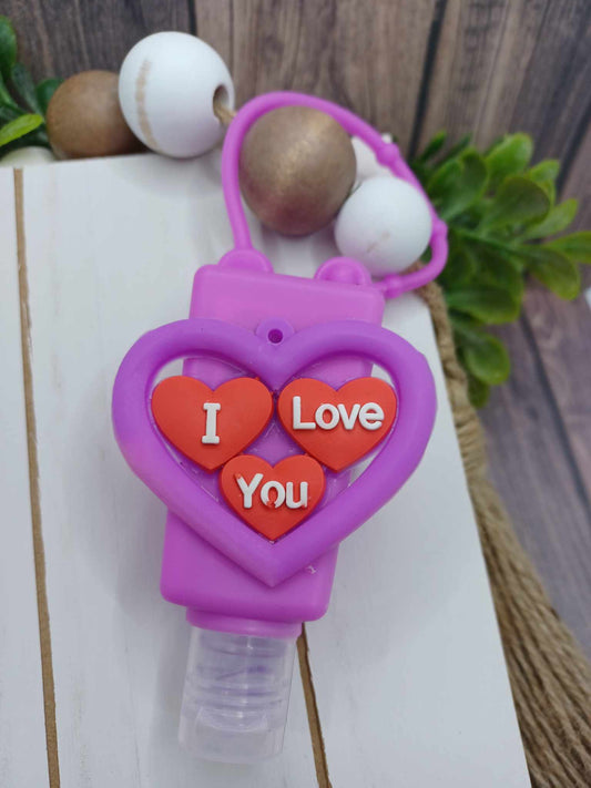 Purple I love You Hand Sanitizer