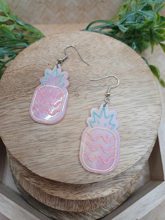 Acrylic Pineapple Earrings