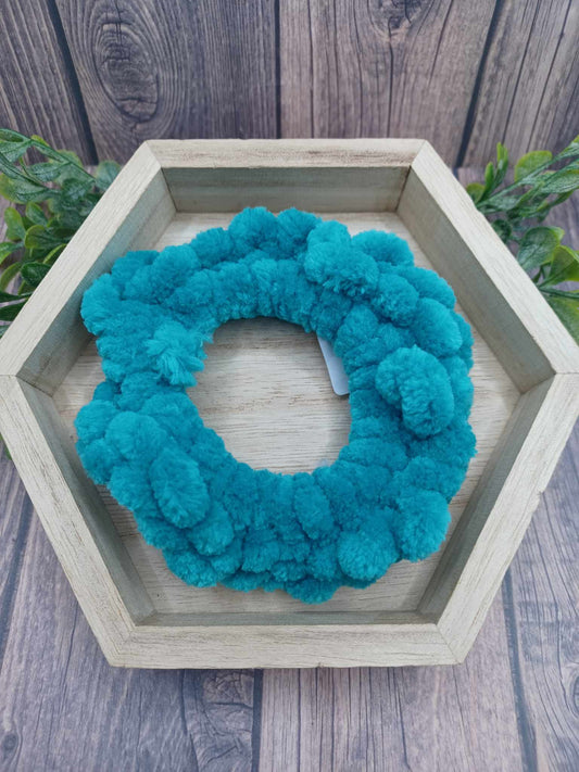 Turquoise Knitted Hair Scrunch