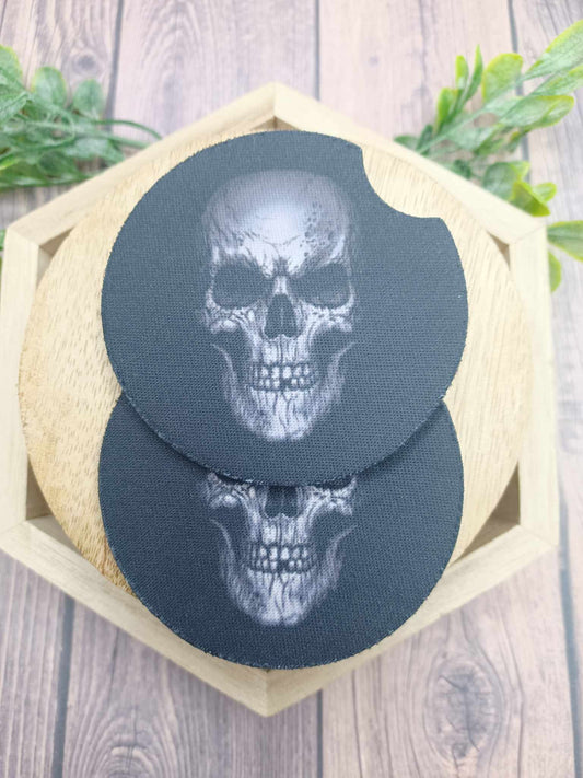 Skull Car Coaster Set