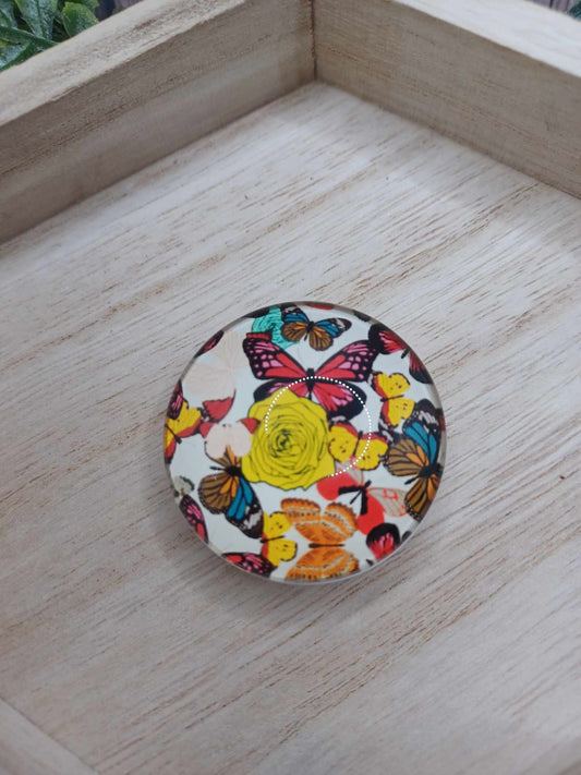 Yellow Rose & Butterfly Phone Grip Mobile Phone Accessory