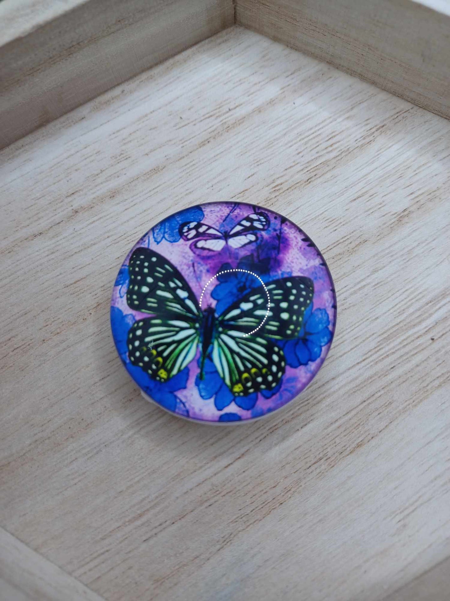 Purple & Blue Butterfly Phone Grip Mobile Phone Accessory