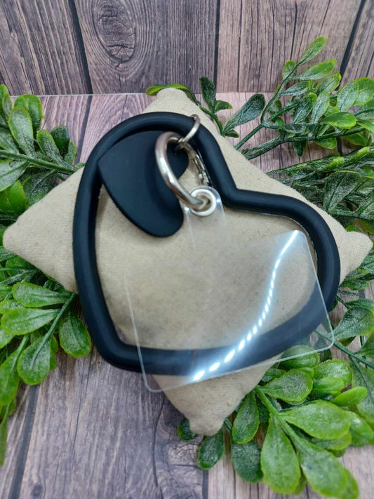 Black Heart Phone Accessory Wristlet