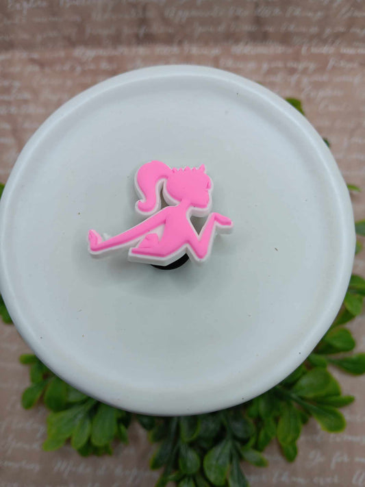 Pink Doll Shoe Charm Accessory