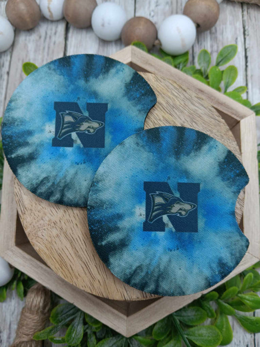 North Paulding Wolves High School Car Coaster Set