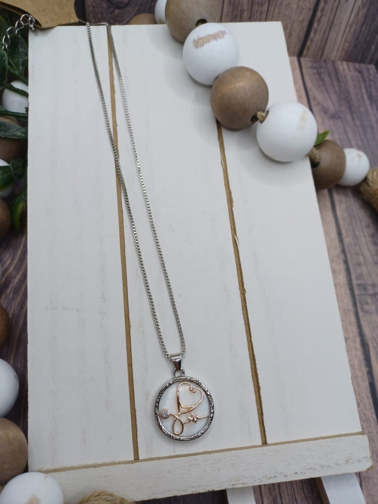 Rose Gold Nurse Necklace
