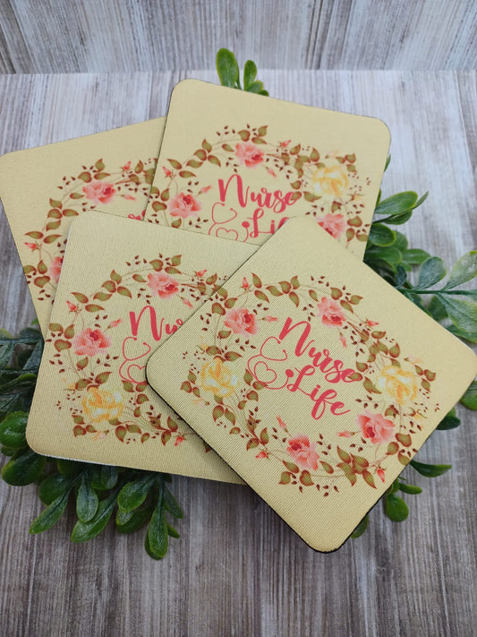 Nurse Life Coaster Set