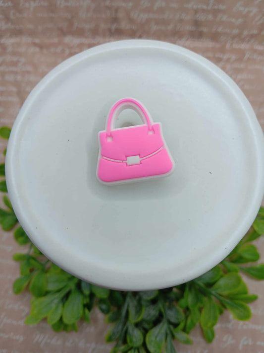 Pink Purse Shoe Charm Accessory