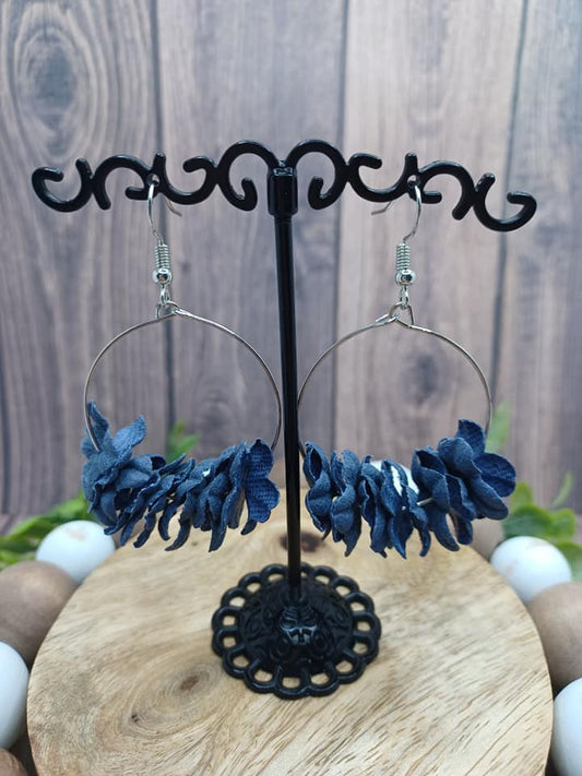 Blue Flower Earrings