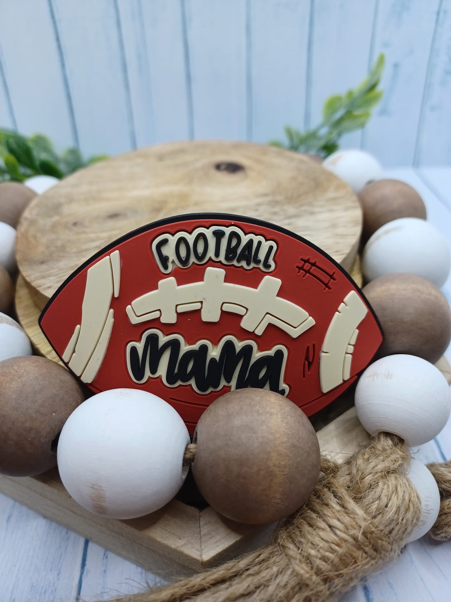 Football Mama Bag Charm