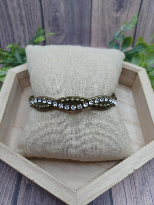 Brass Hinge Style Bracelet