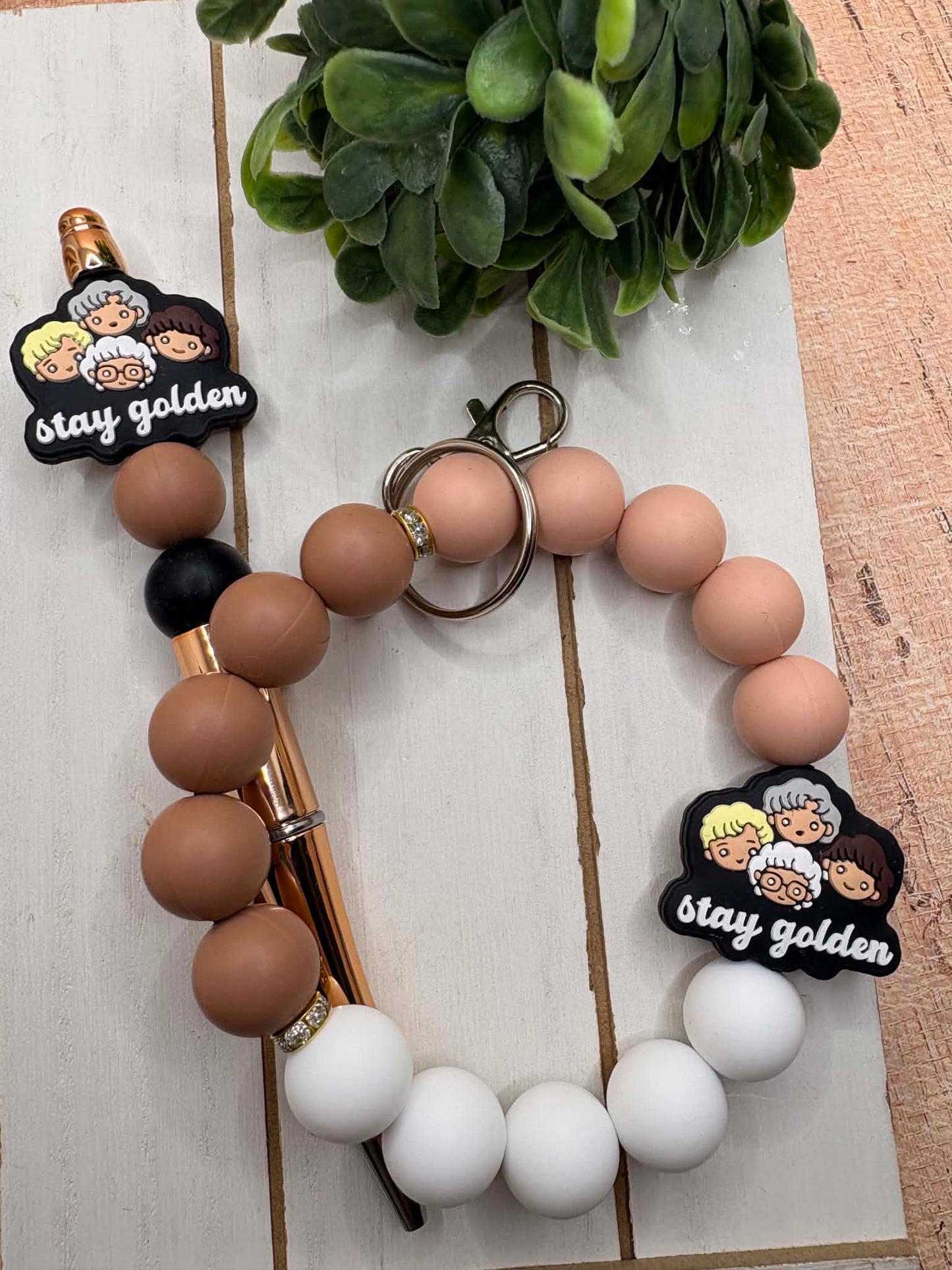 Golden Themed Beaded Gift Set