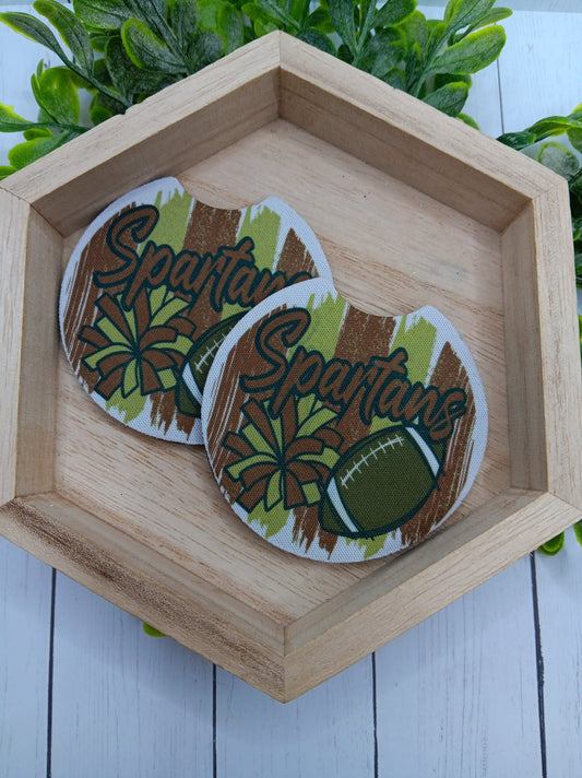 South Paulding Spartans High School Car Coaster Set