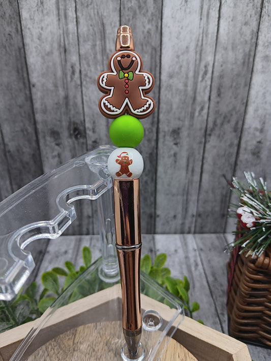 Gingerbread Beaded Ink Pen