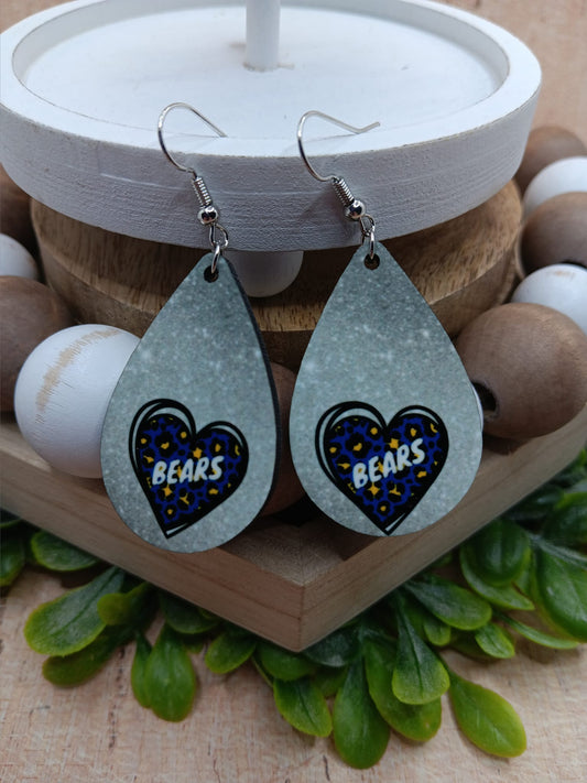 Baggett Bears Earrings - BLUE