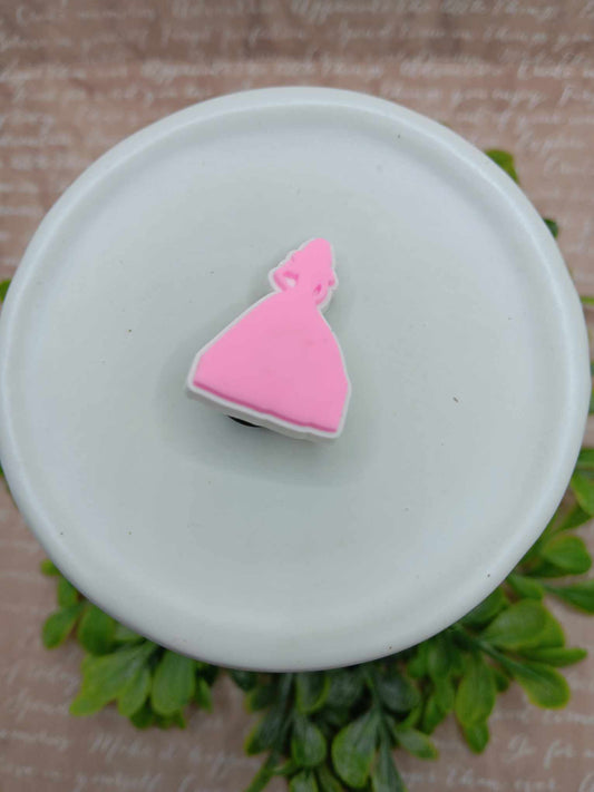 Pink Doll Shoe Charm Accessory