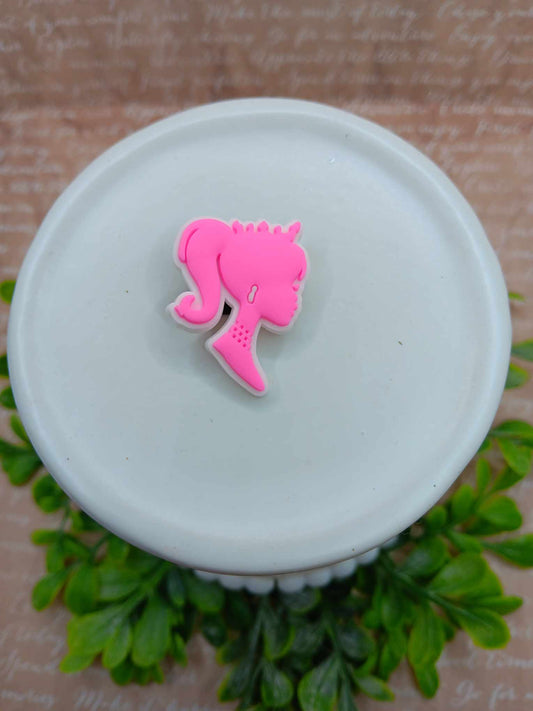 Pink Doll Shoe Charm Accessory