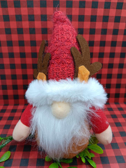 Red Reindeer Gnome Ornament