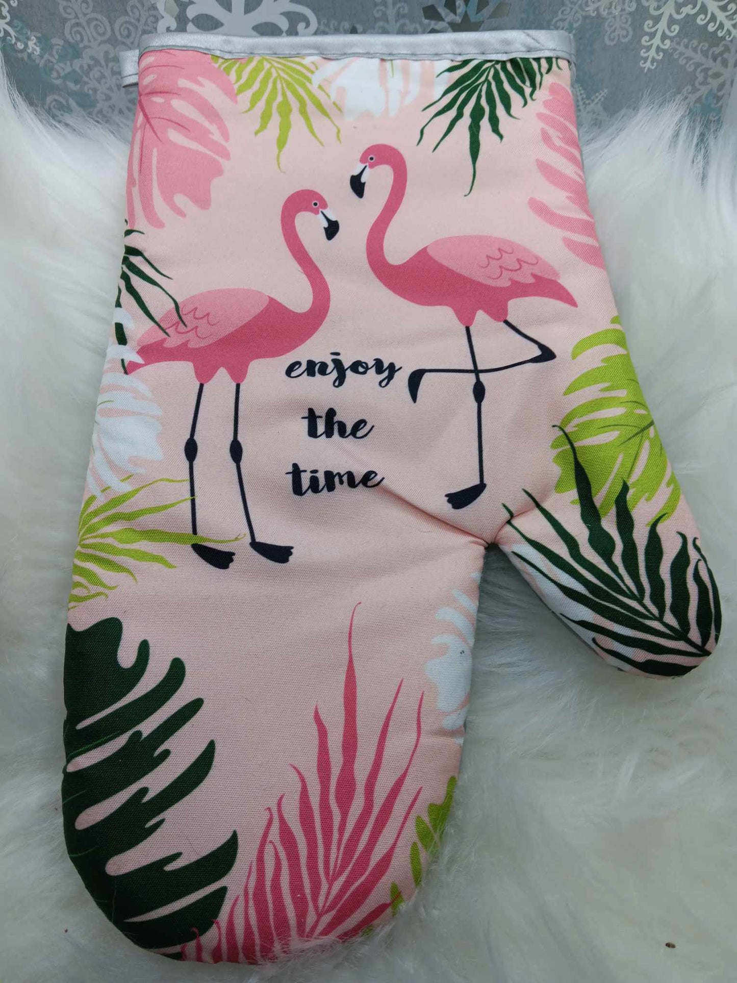 Flamingo Oven Mit & Hot Pad Set