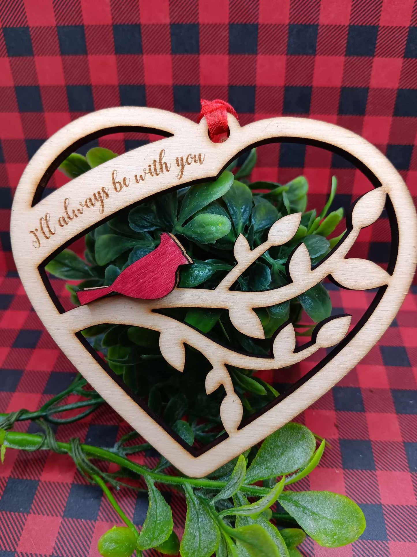 I'll Always be with You Red Cardinal Ornament
