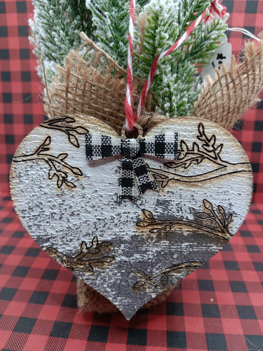 Heart w/ Branches Ornament