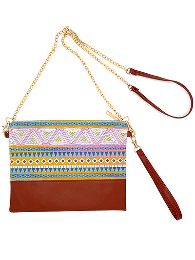 Azetc Design Crossbody Style Bag