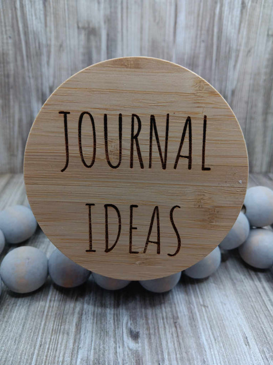 Journal Ideas Glass Themed Jar