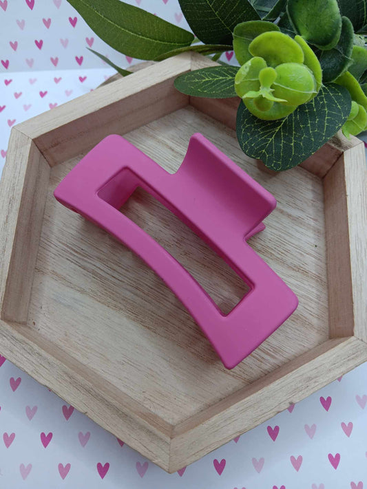 Hot Pink Hair Claw Clip