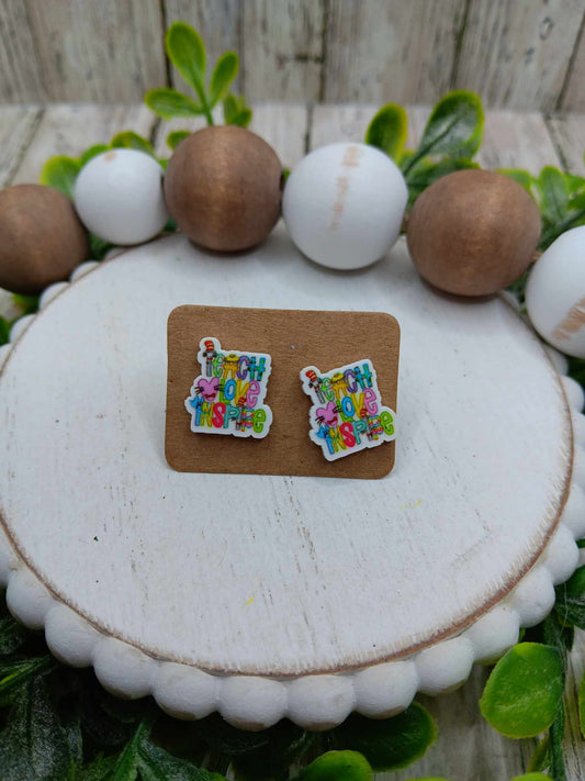 Teach Love Inspire Earrings
