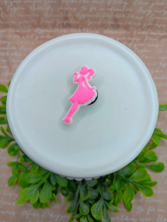 Pink Dress Shoe Charm Accessory