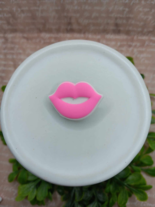 Pink Lips Shoe Charm Accessory