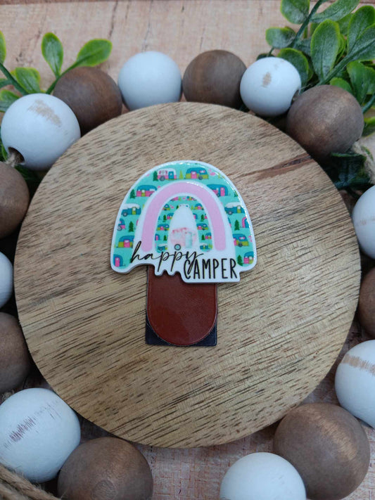 Happy Camper Magnetic Bookmark