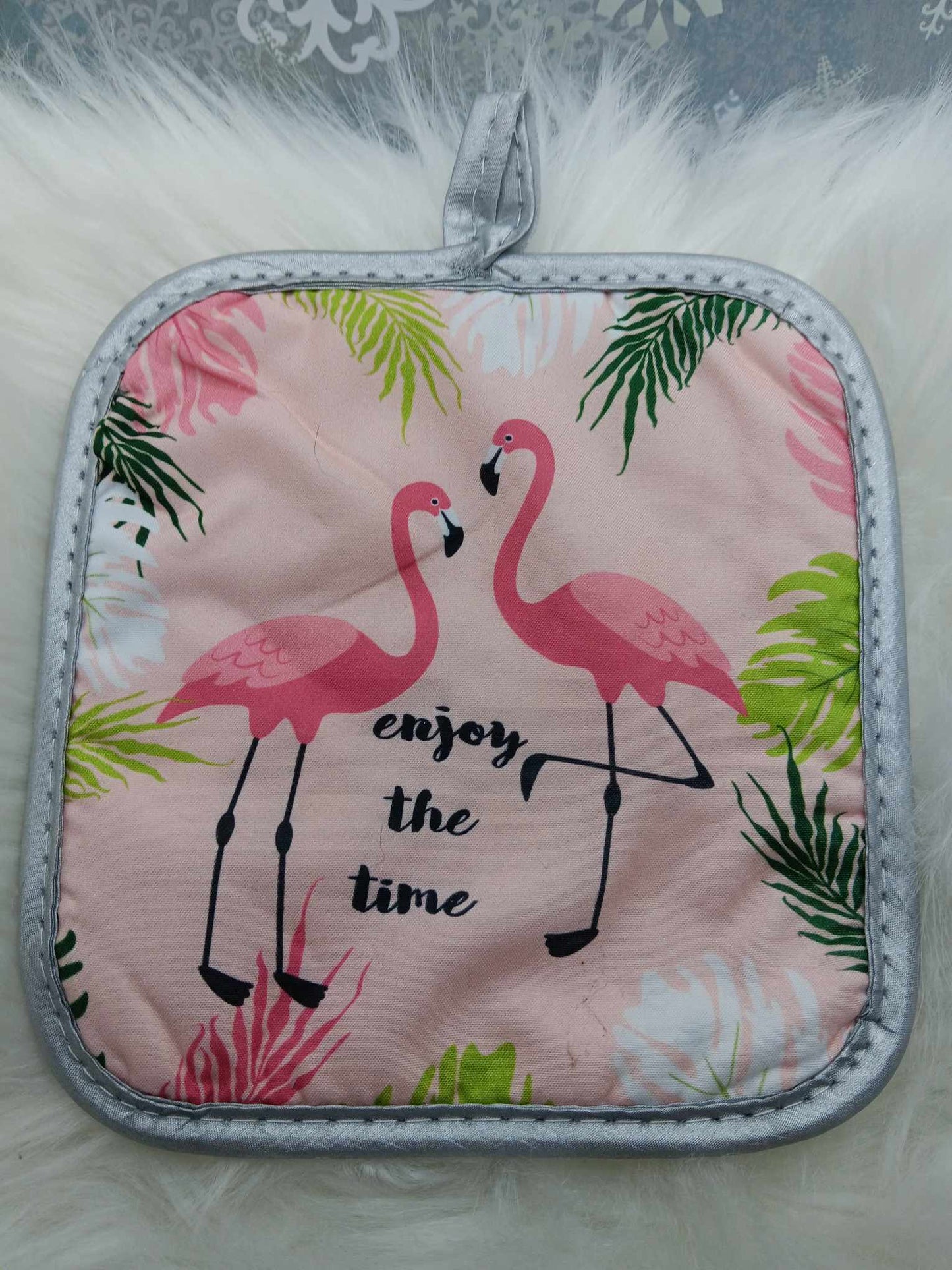 Flamingo Oven Mit & Hot Pad Set