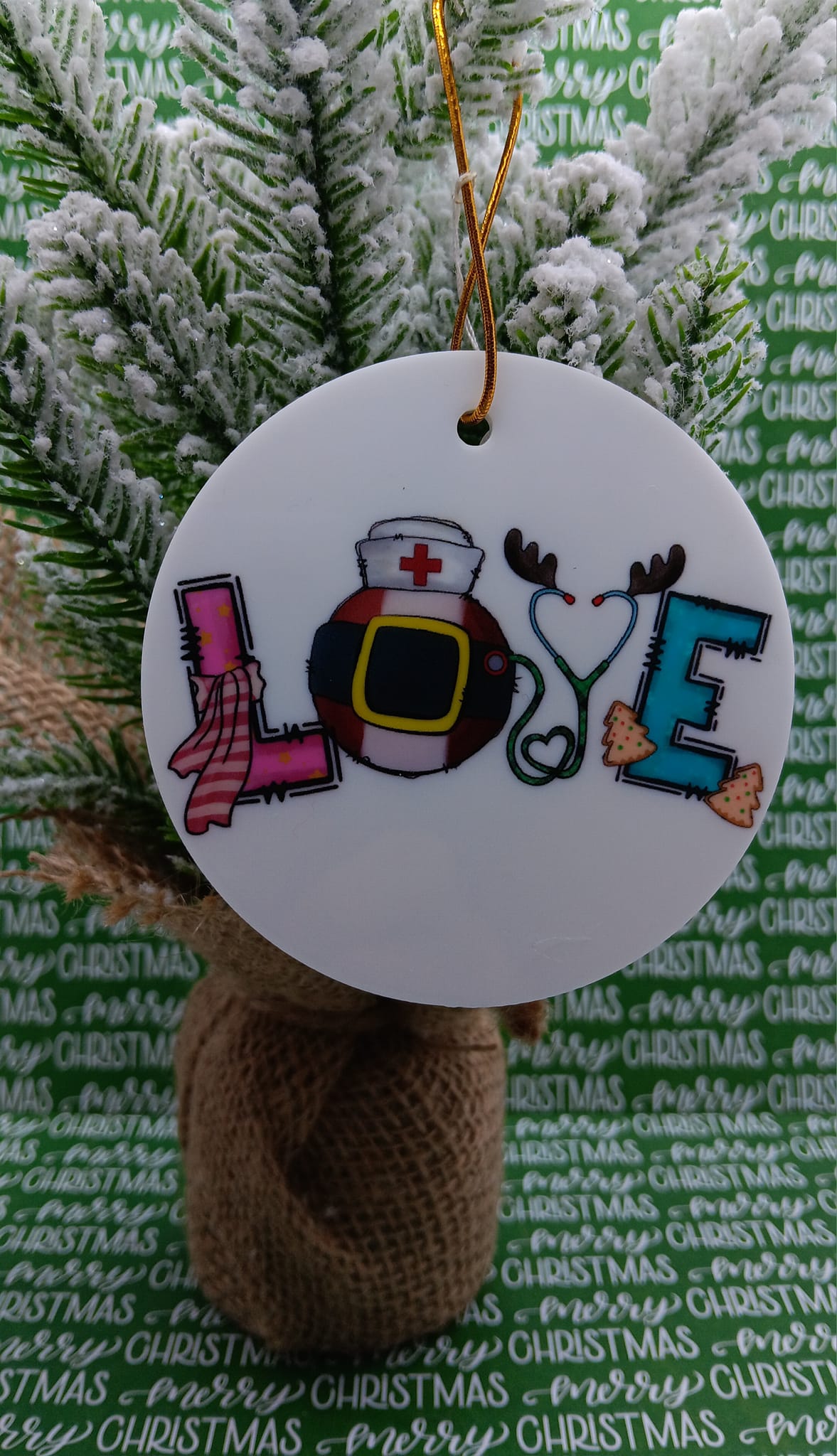 LOVE Nurse Ornament