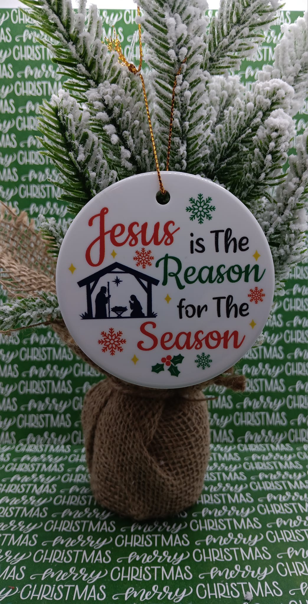 Jesus is the Reason for the Season Ornament