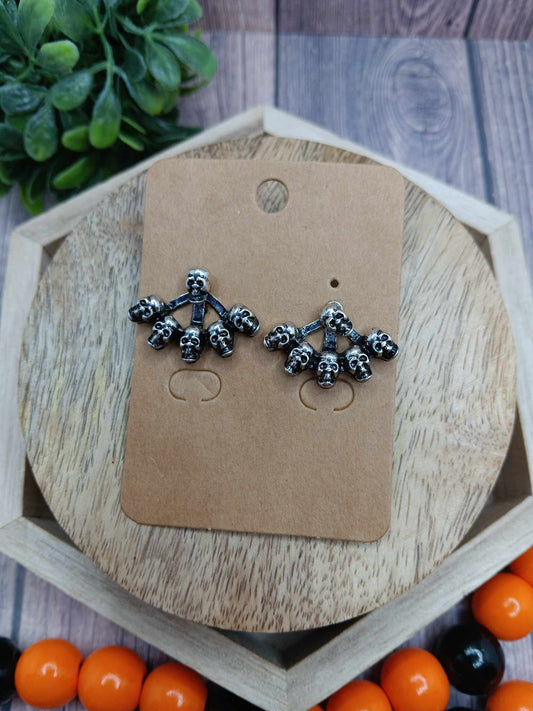 Skull Jacket Style Earrings