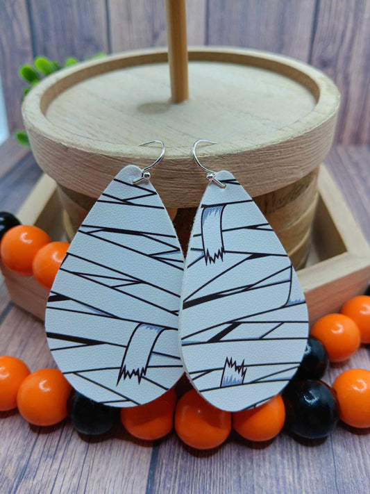 Mummy Leather Style Earrings