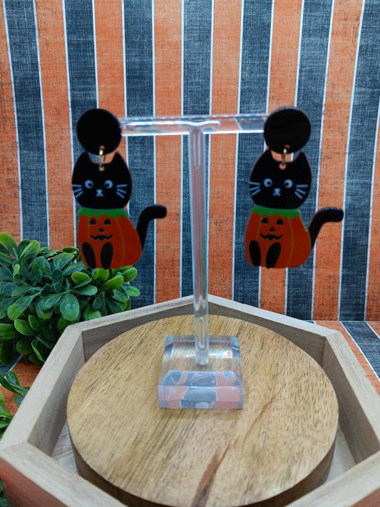 Halloween Cat Earrings