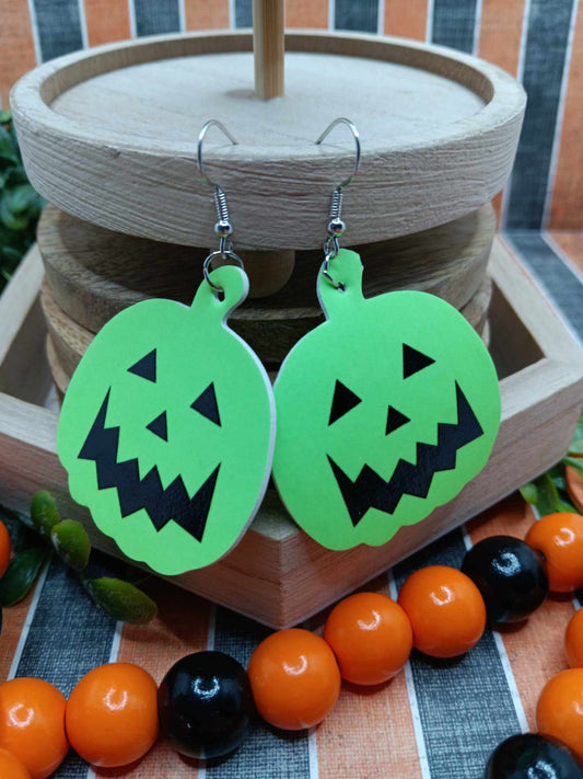 Glow in the Dark Jack O' Lantern Earrings