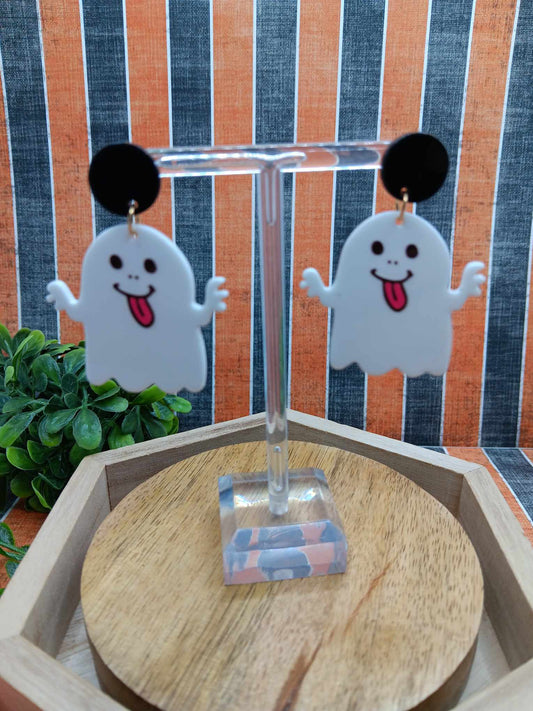 Acrylic Ghost Earrings