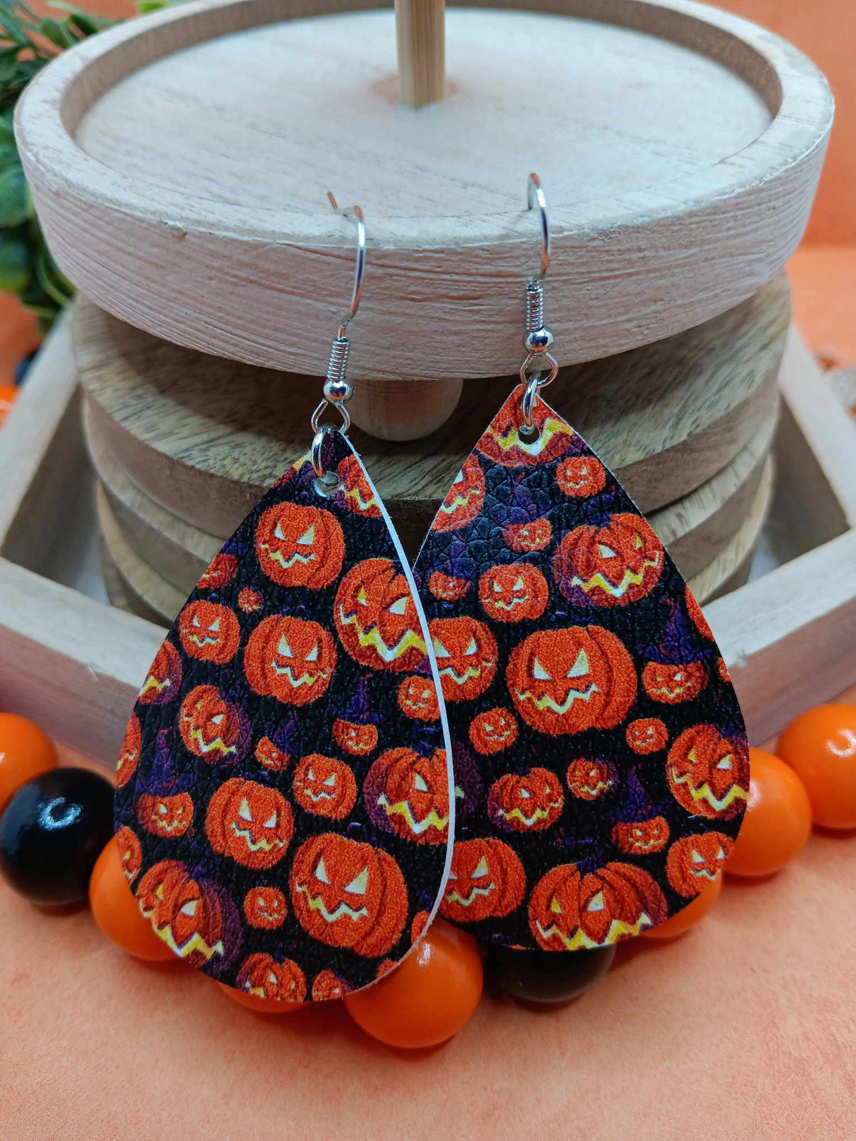 Glowing Jack O' Lantern Earrings