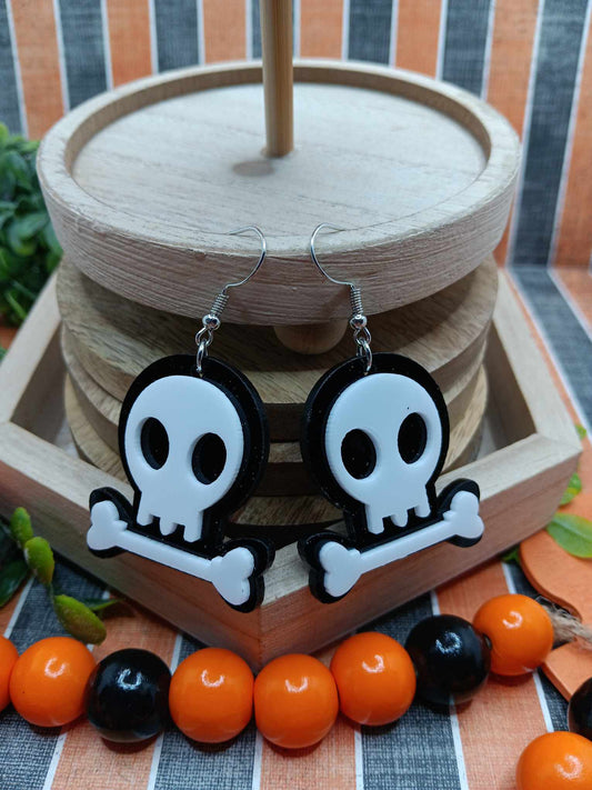 Acrylic Skeleton Earrings
