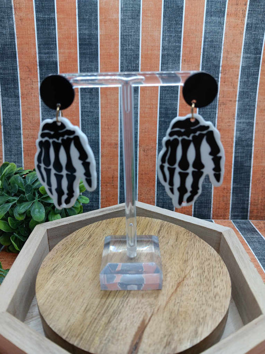 Skeleton Hand Earrings