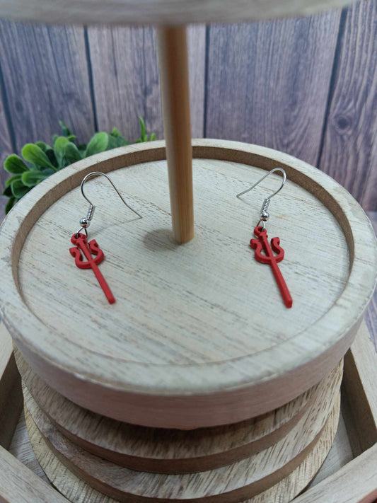 Dainty Pitchfork Earrings