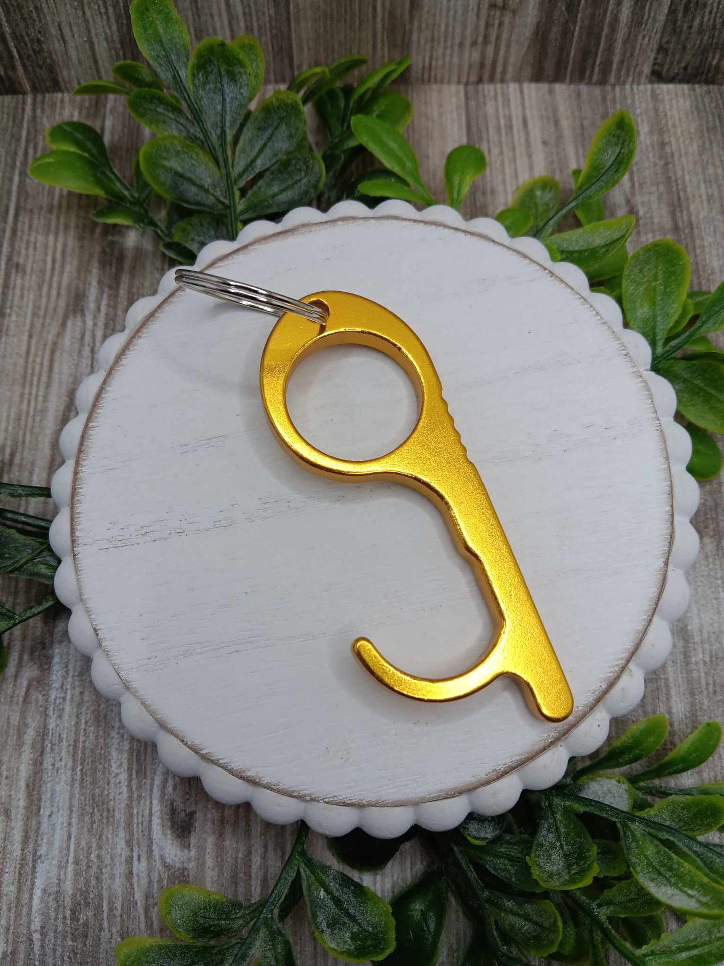 Gold Keychain Door Opener & Stylus