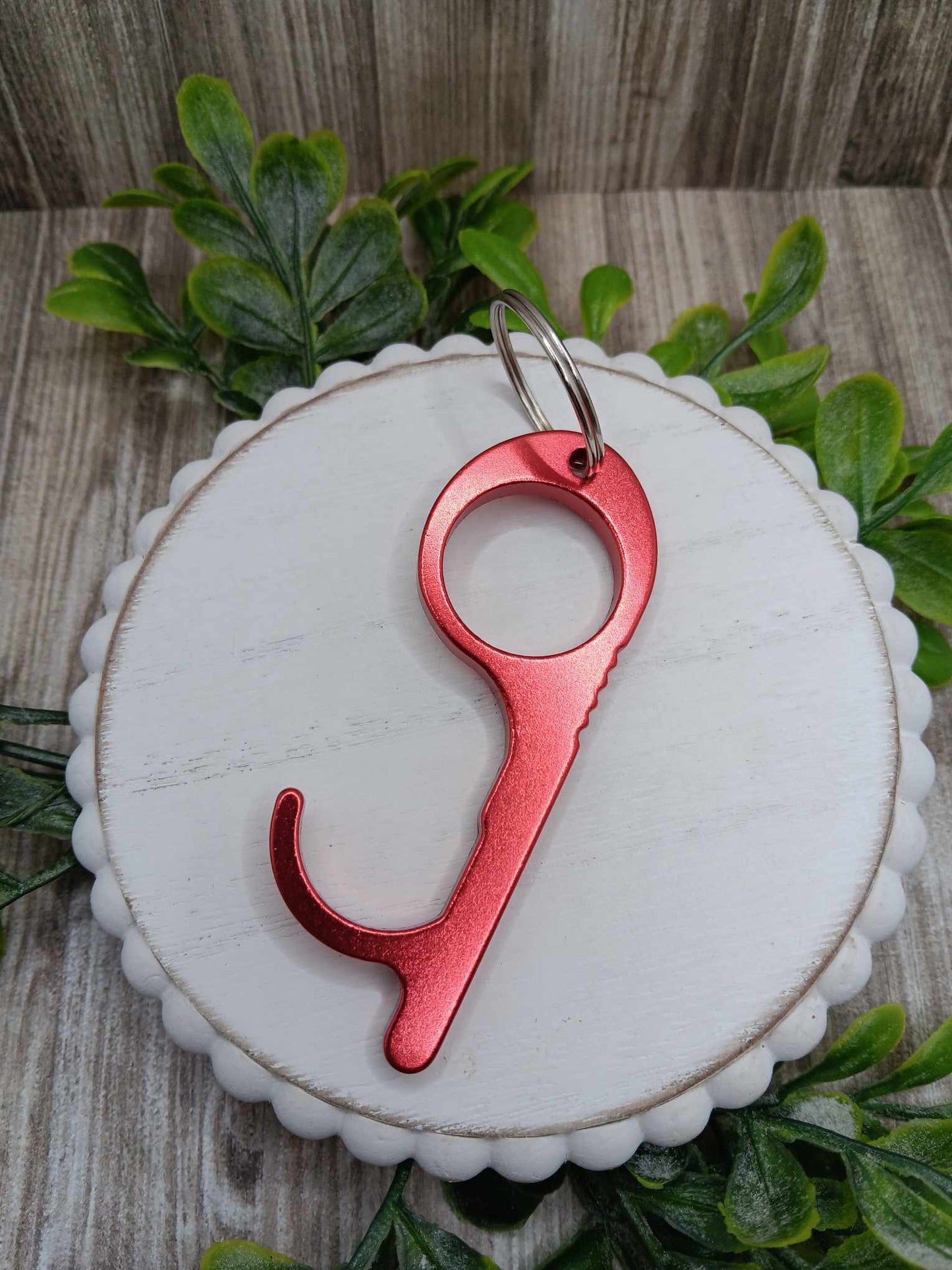 Red Keychain Door Opener & Stylus