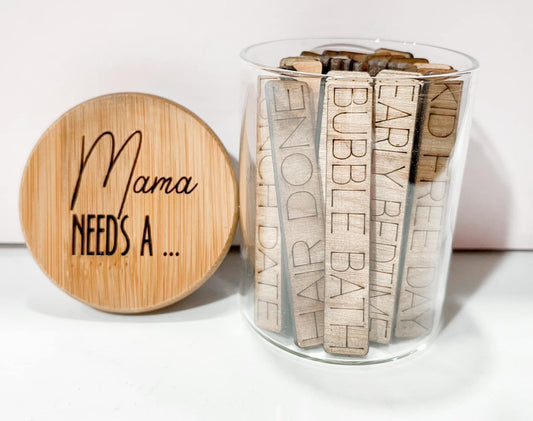 PREORDER - Mama Needs A...Glass Themed Jar