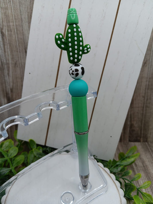 Cactus Beaded Ink Pen