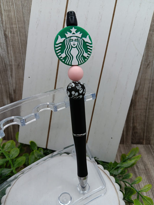 Coffee Beaded Ink Pen